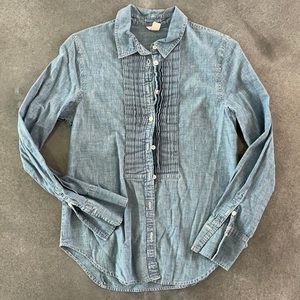J Crew Tuxedo Chambray Shirt